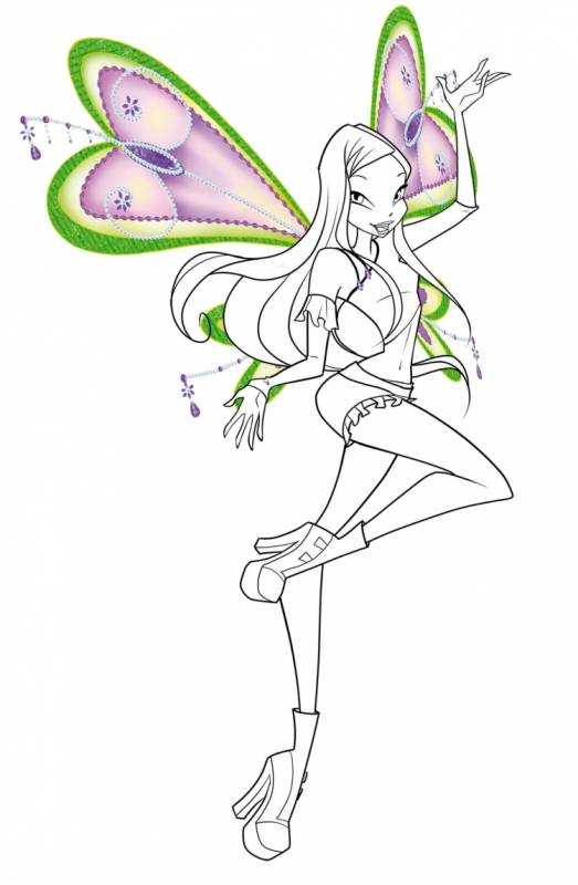 Раскраска Винкс энчантик