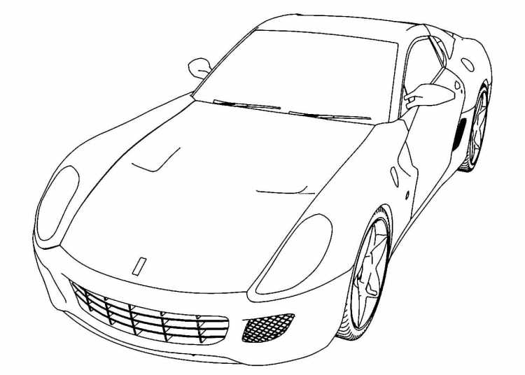Бугатти Вейрон раскраска
