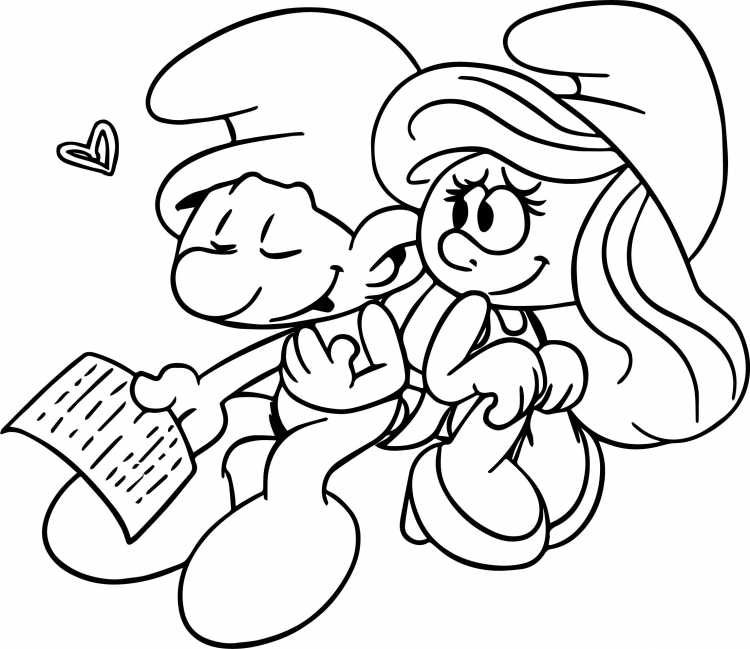 Смурфики черно белые