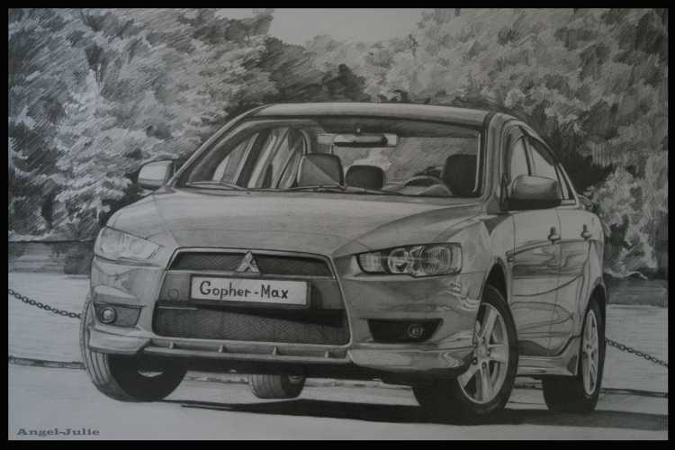 Раскраска Мицубиси Лансер 10