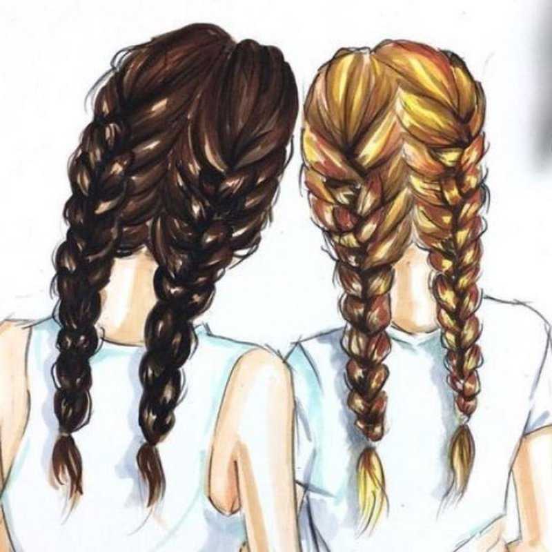 Подруги рисунок