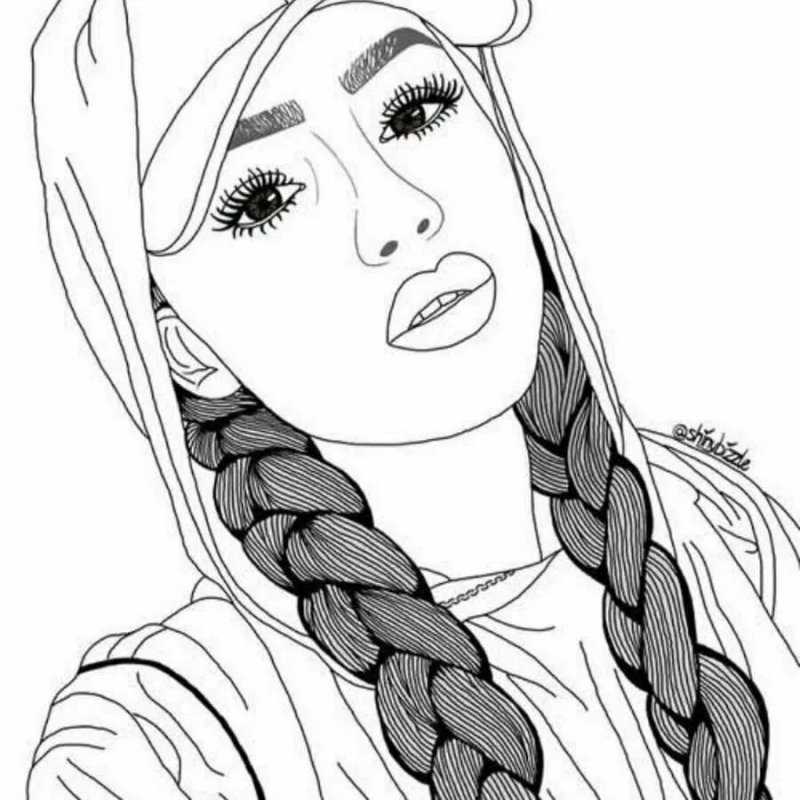 Лицо для срисовки