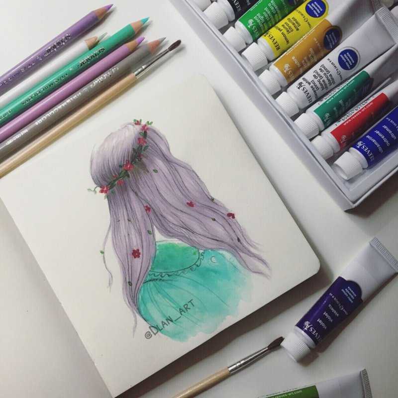 Пейзаж маркерами