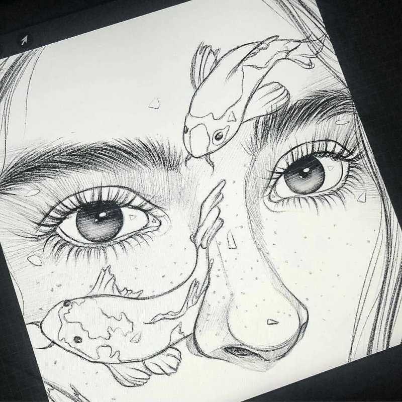 Скетчбук карандашом