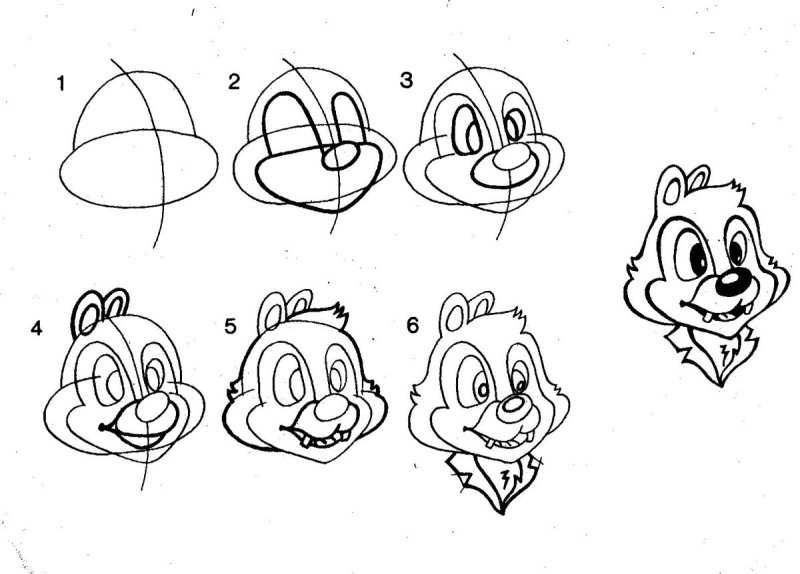 Рисунки персонажей из мультиков