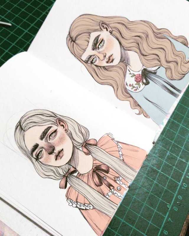 Рисунки для срисовки в скетчбук