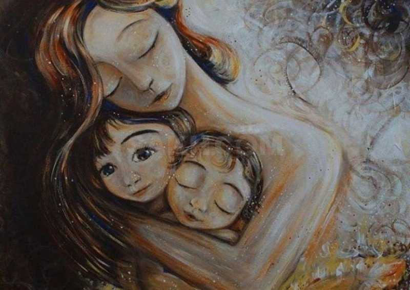 Картины Кэти Берггрен материнство
