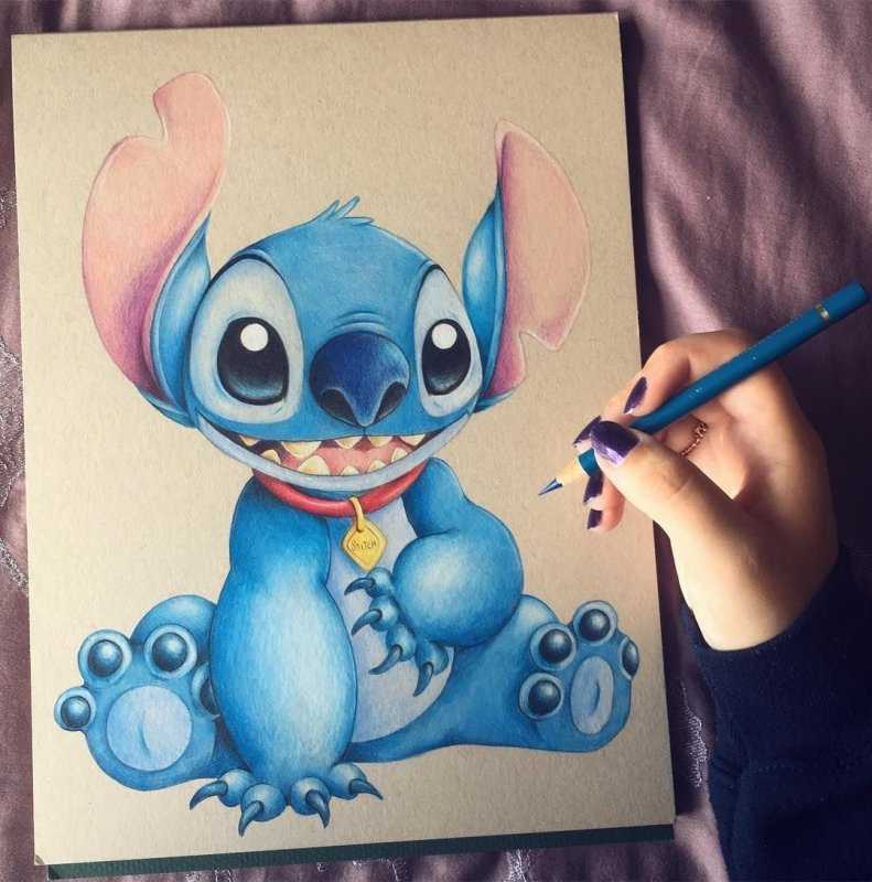 Стич для срисовки карандашом