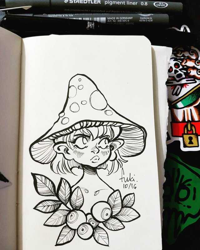 Рисунки для срисовки в скетчбук