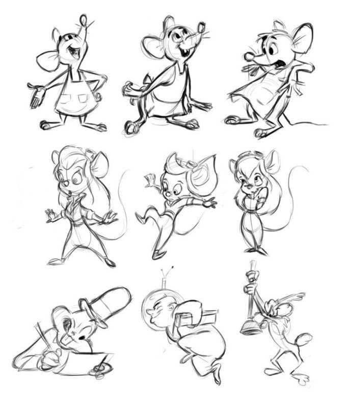 Микки Маус раскраска маленькая