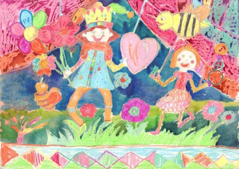 Рисунок на тему радость