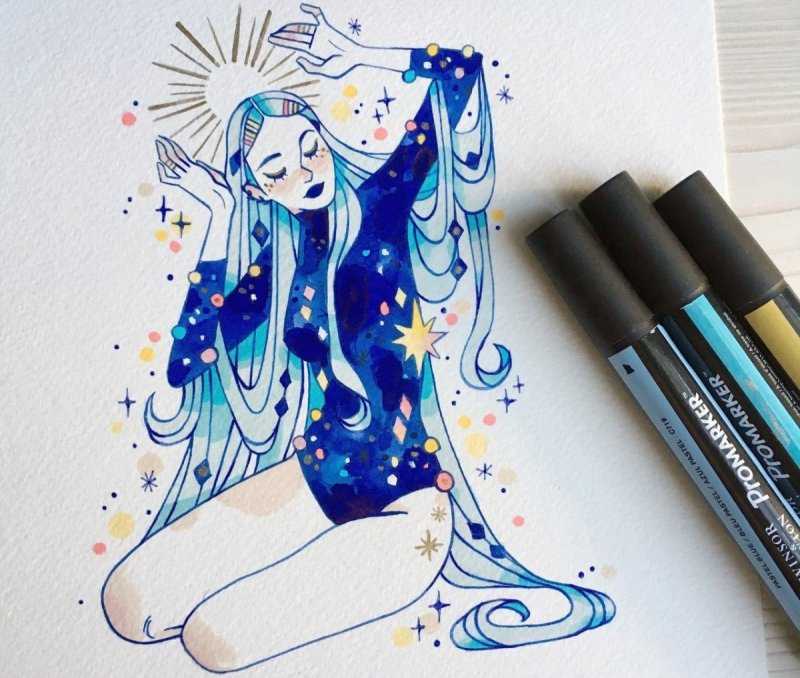 Бумажная косметика для срисовки маркерами рисунки