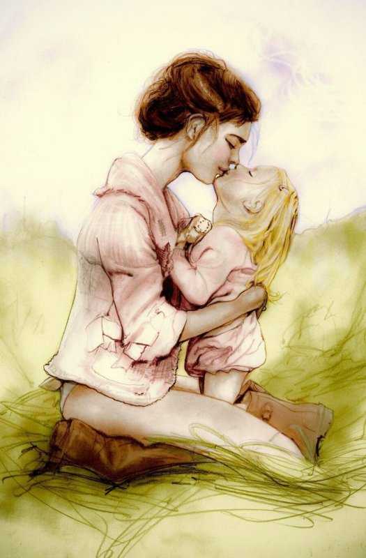 Модные иллюстрации мама