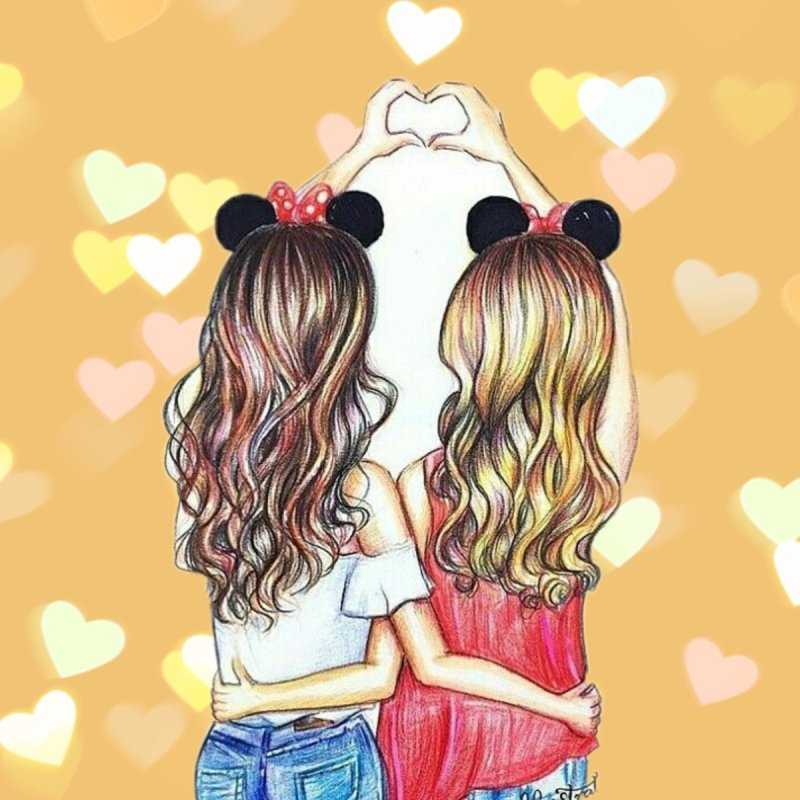 Две подруги мультяшные