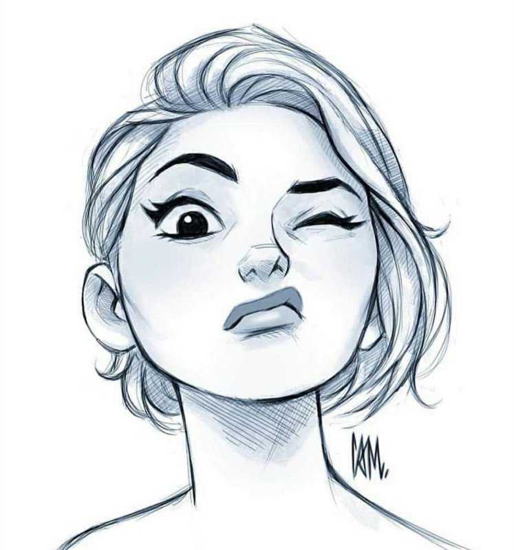 Девушка рисунок