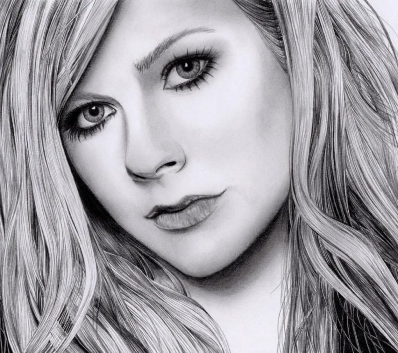 Портрет Тейлор Свифт карандашом