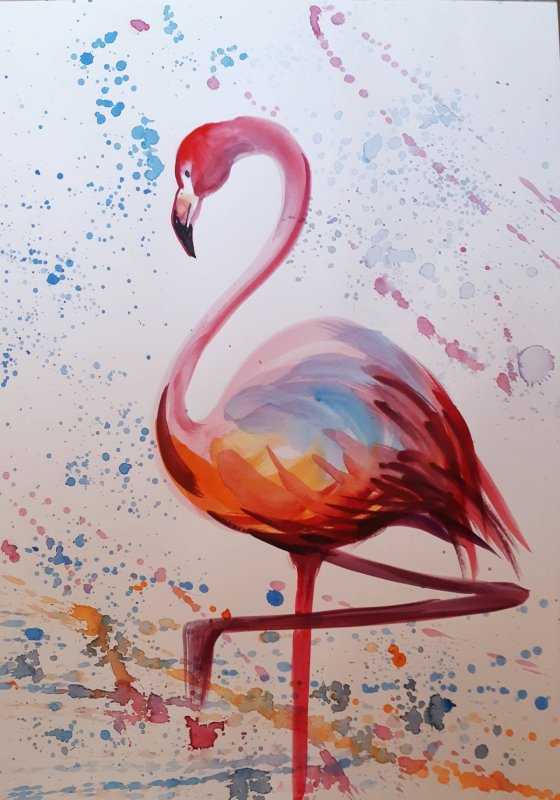 Яркий космос акварель