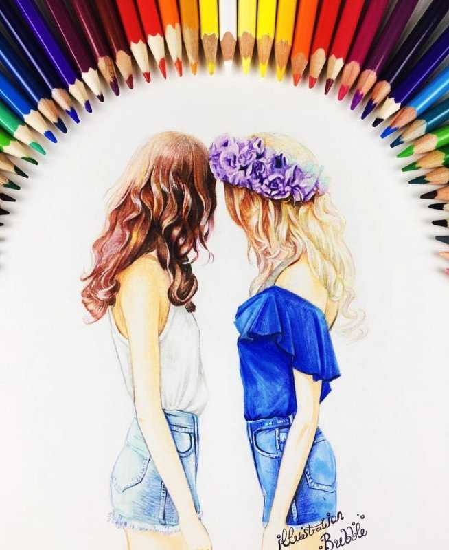 Идеи для рисования подруги