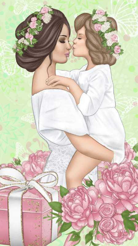 Мама и ребенок иллюстрация