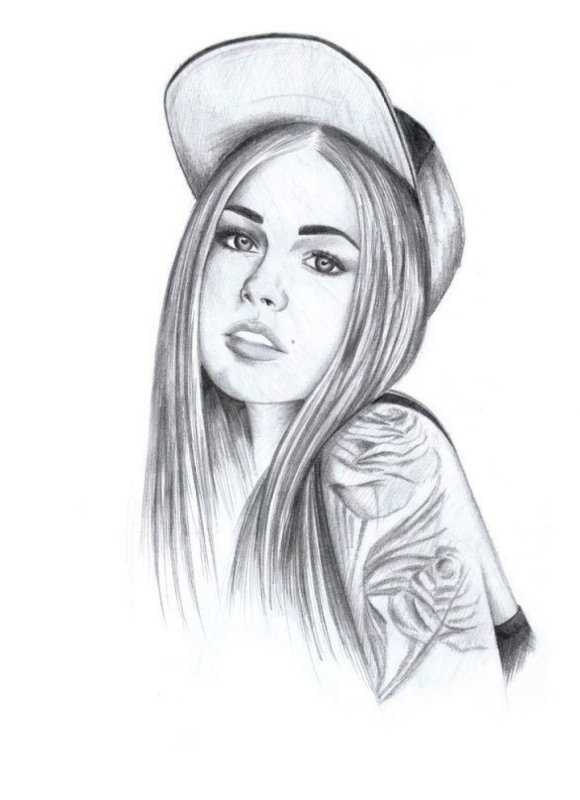 Девушка рисунок