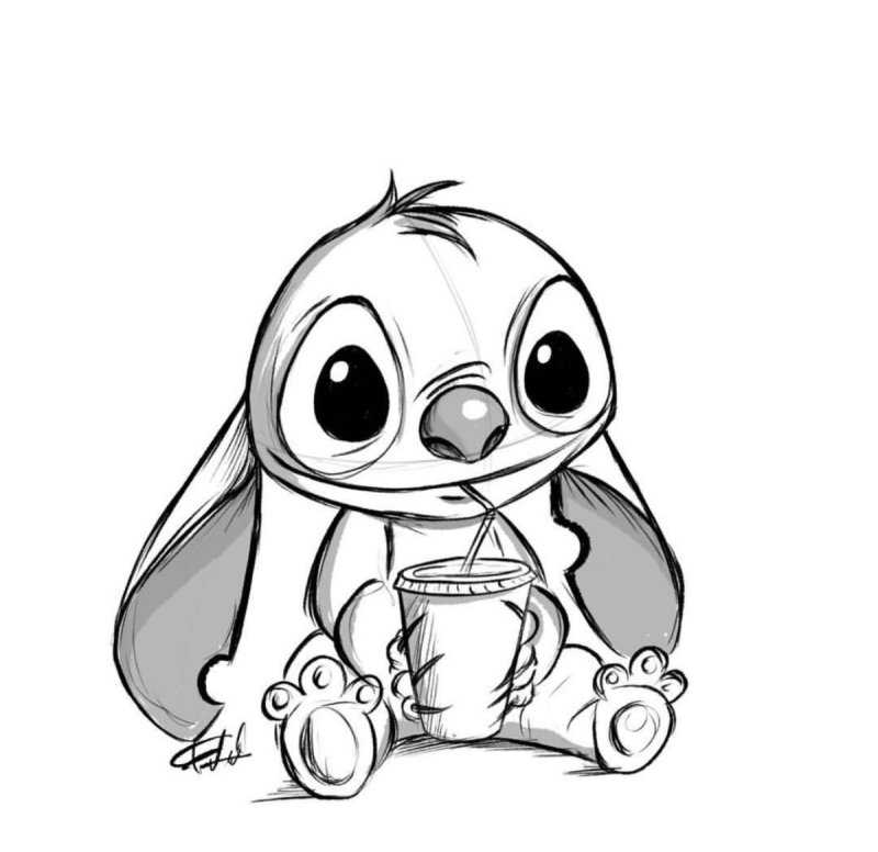 Стич карандашом