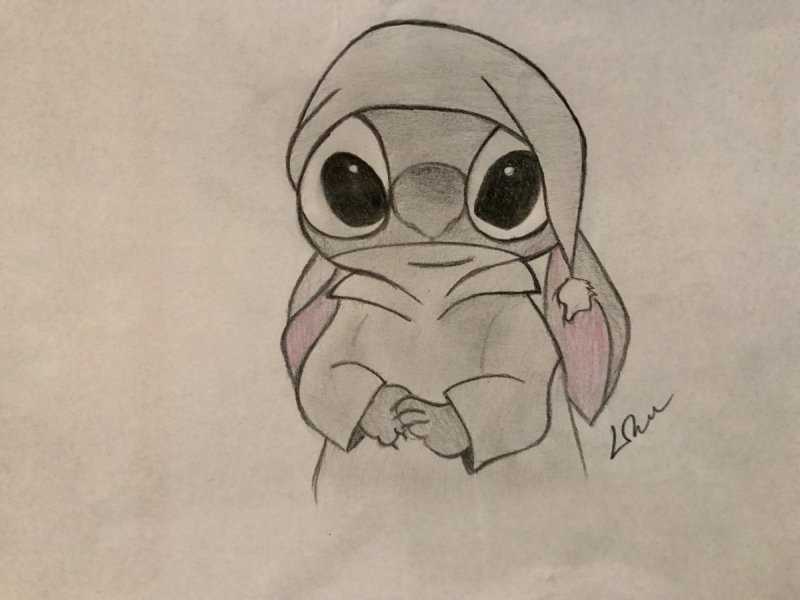 Стич срисовка Стич