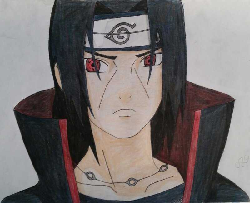Картинки Итачи для срисовки