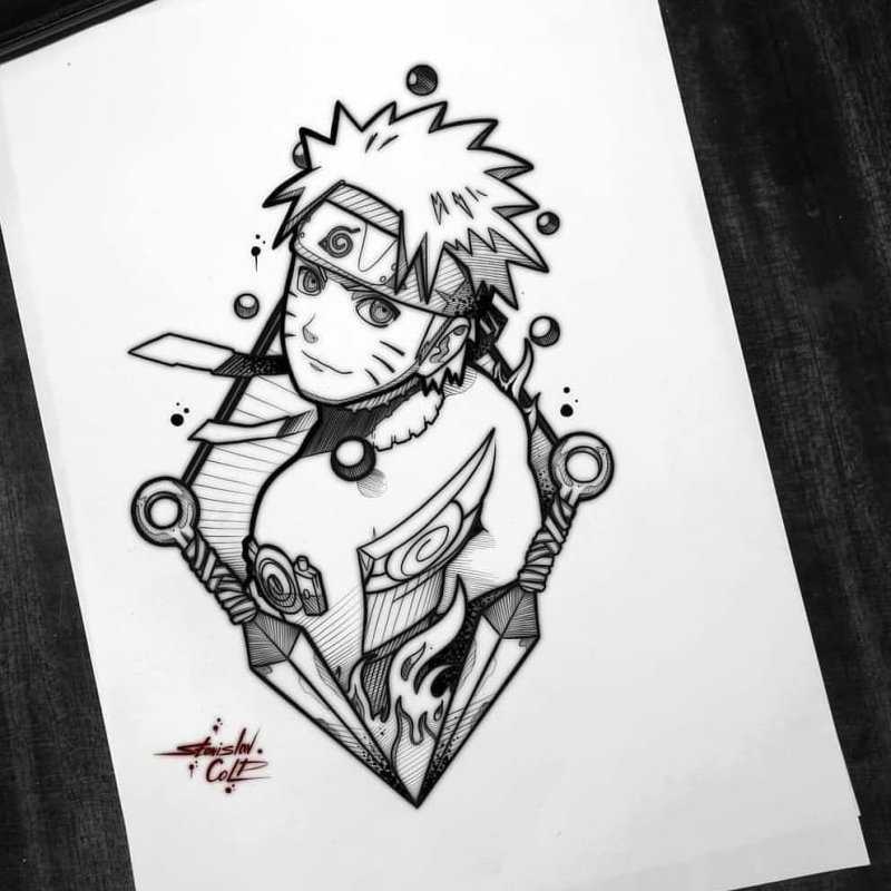 Скетчи по аниме Наруто