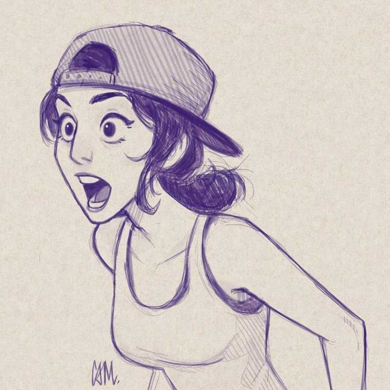 Срисовывать персонажей из мультиков