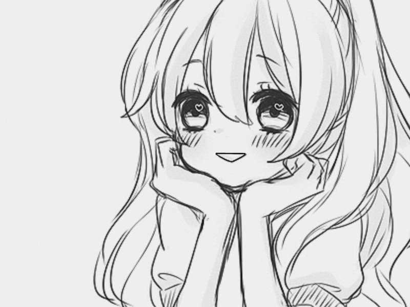 Anime characters draw