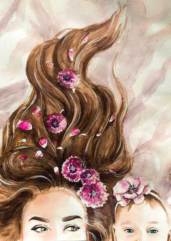 Милый рисунок для мамы