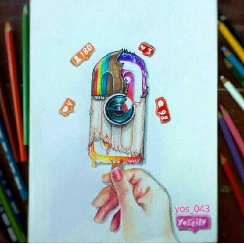 Картинки для срисовки Инстаграм