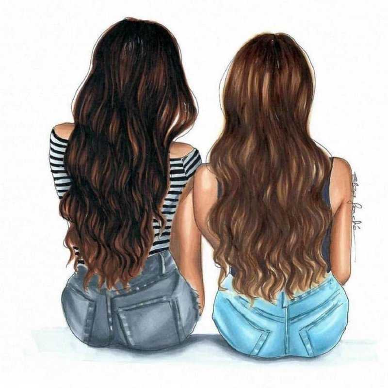 Подруги нарисованные