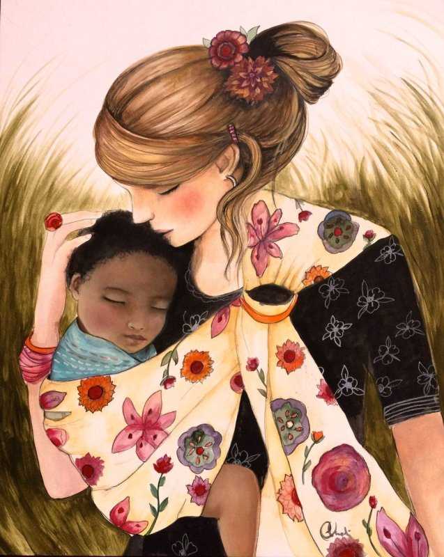 Фэшн иллюстрация дети