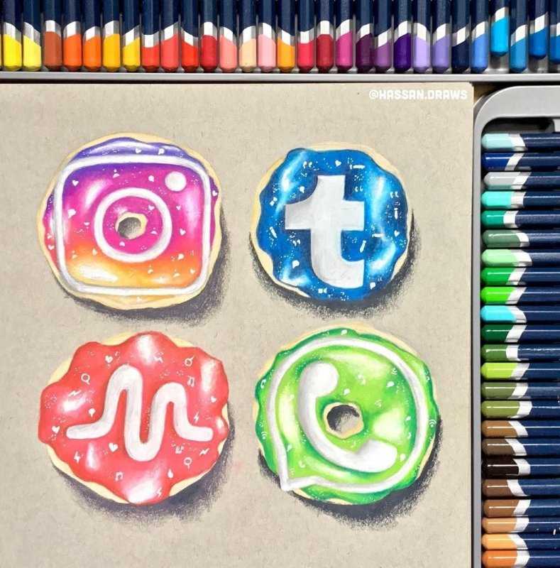 Рисунки приложений для срисовки