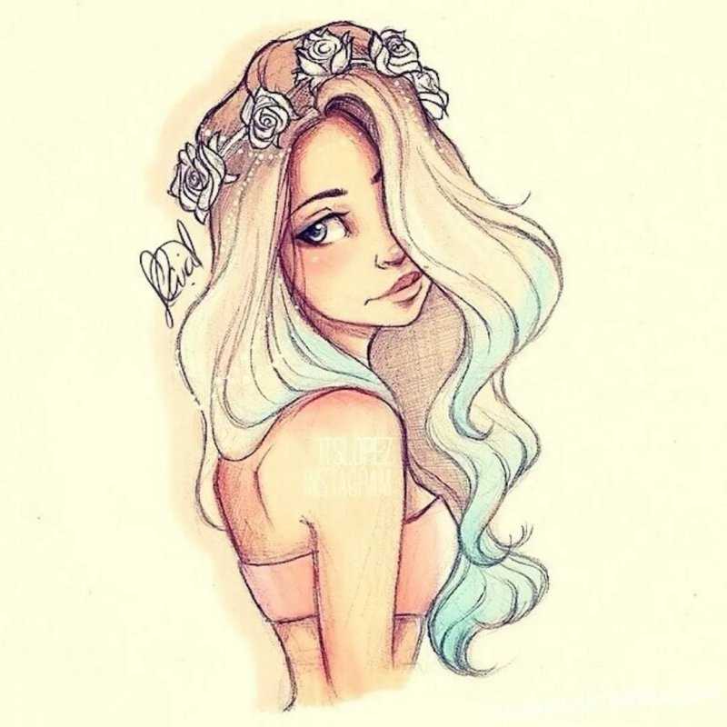 Девочка в мультяшном стиле