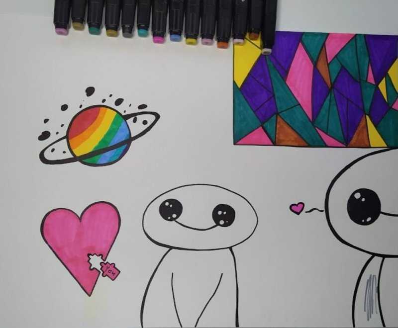 Космос картинки для срисовки