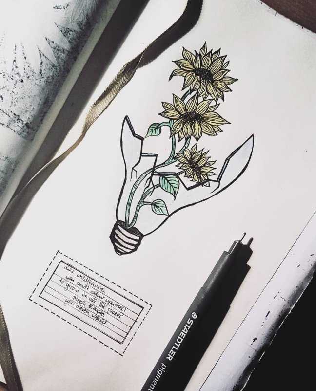 Рисунки для скетчбука лёгкие