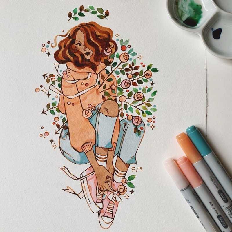 Идеи для рисования маркерами