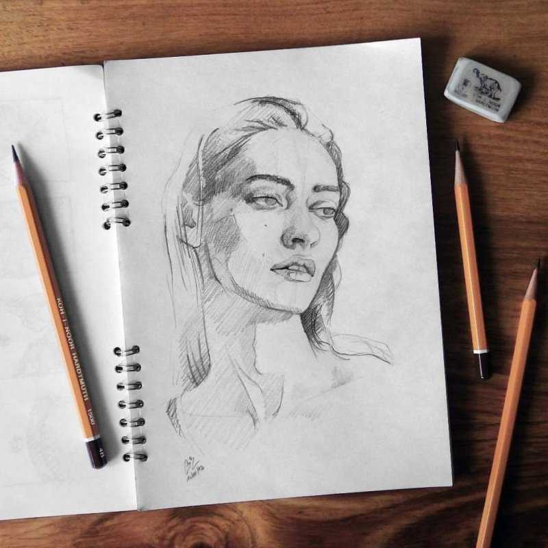 Портреты для скетчбука