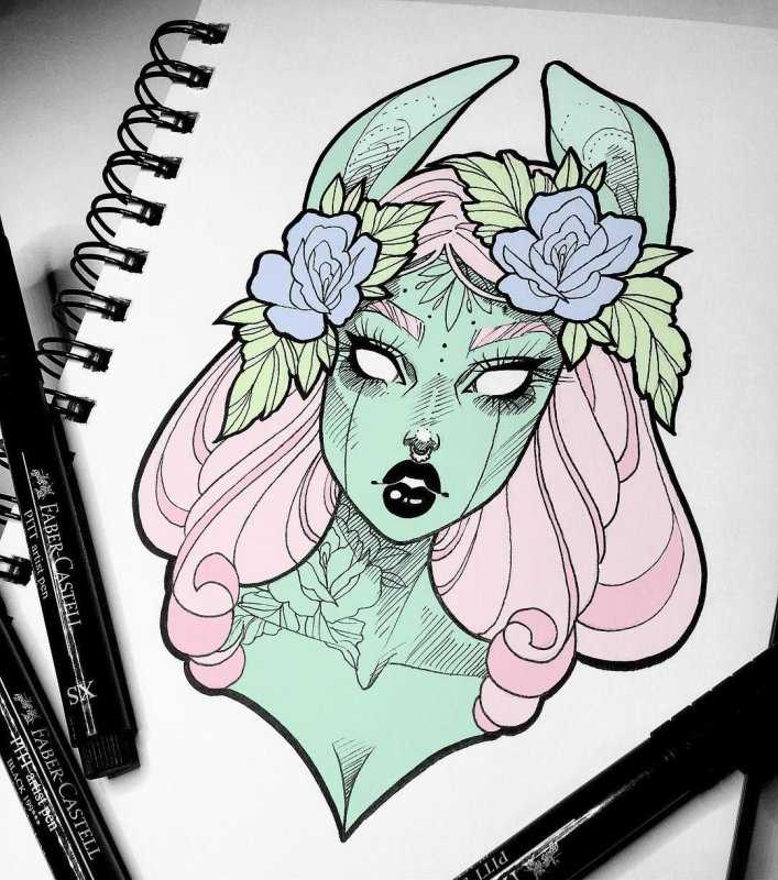 Эскизы для скетчбука