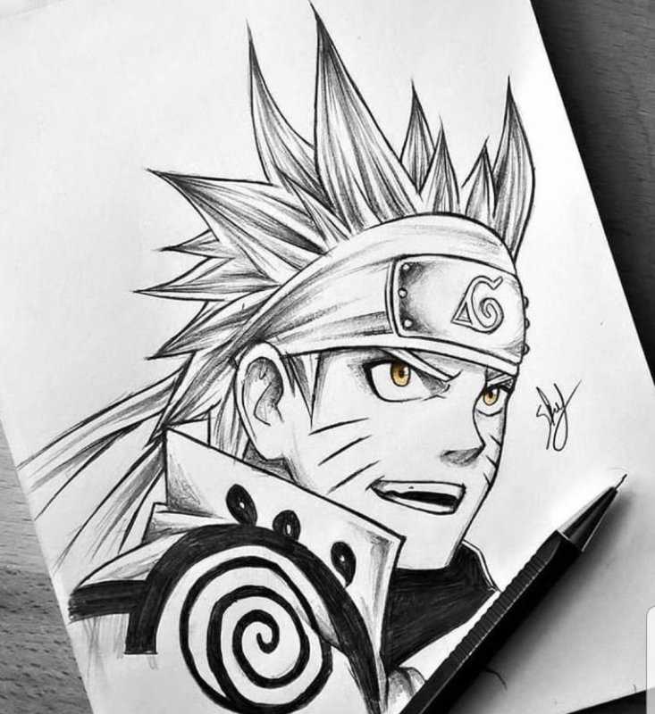 Итачи Учиха срисовать