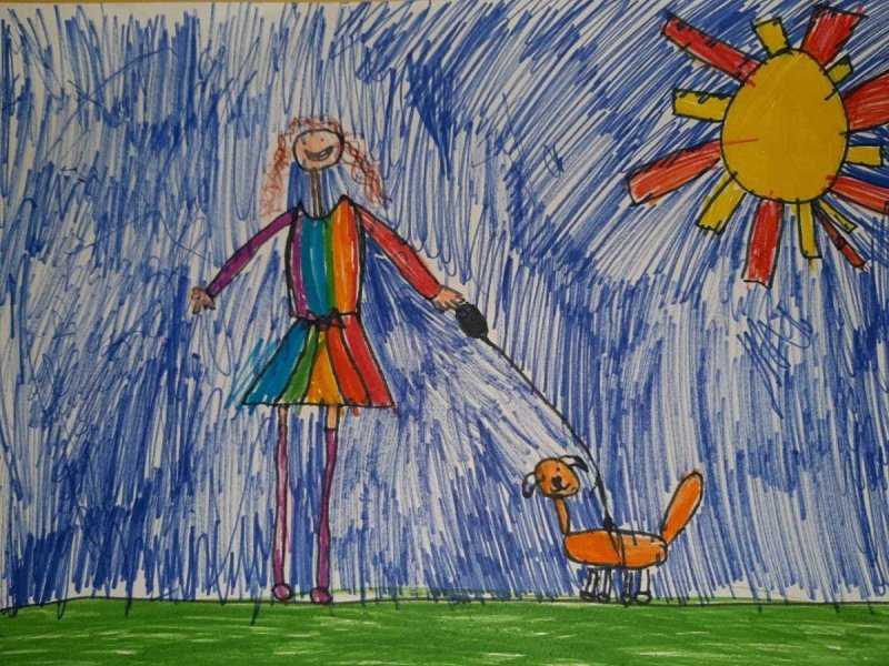 Рисунок на тему счастливое детство