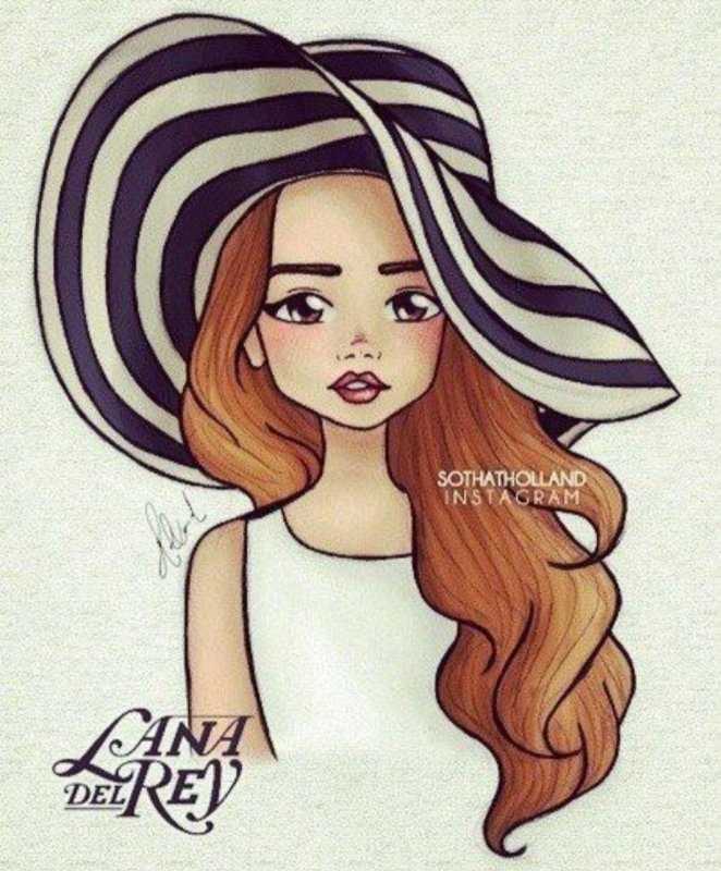 Милые девочки для срисовки