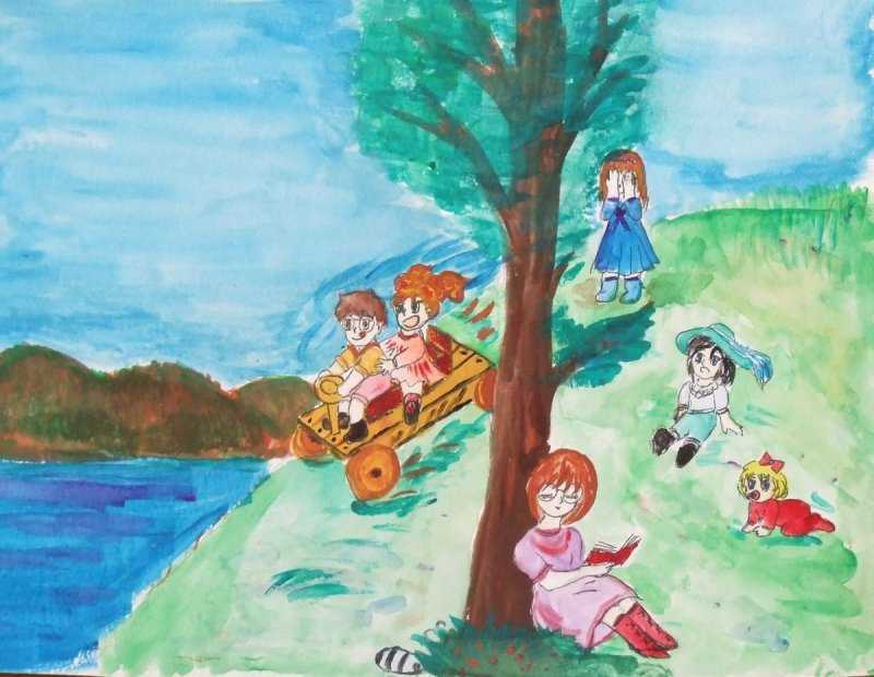 Рисование веселое лето