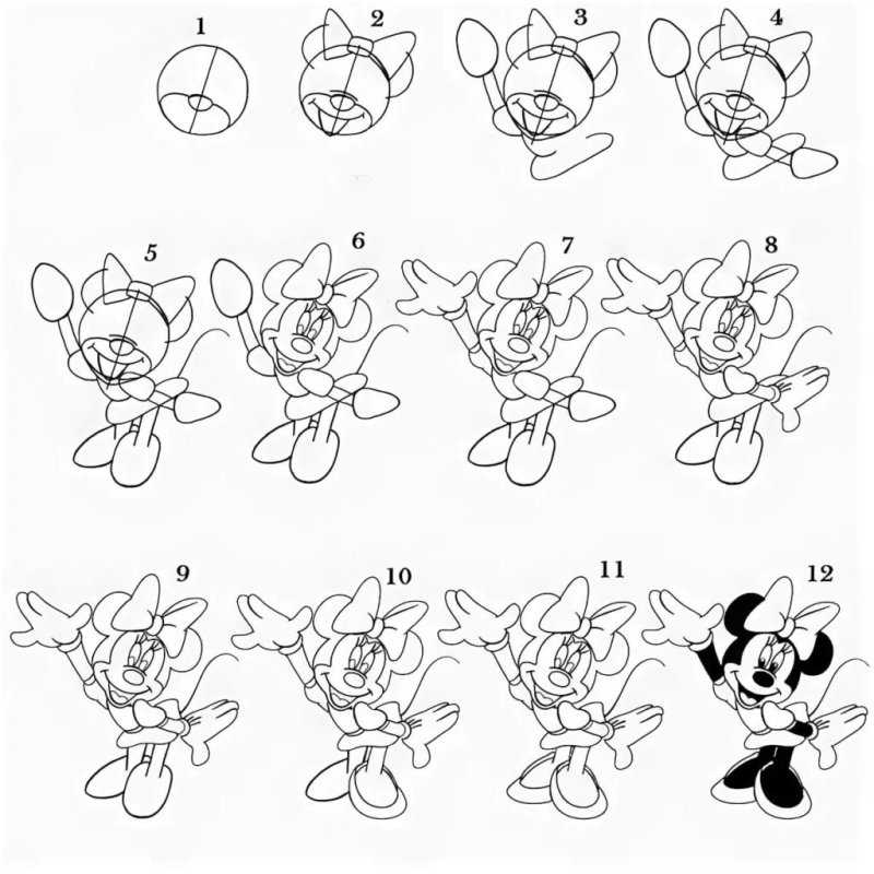 Крутые и красивые рисунки для срисовки легкие микимауса