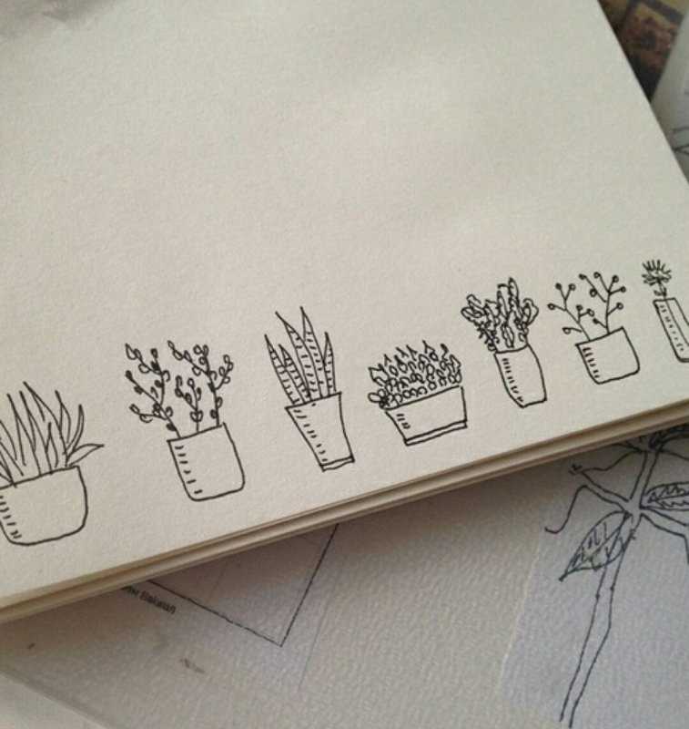 Рисунки Эстетика легкие для скетчбука