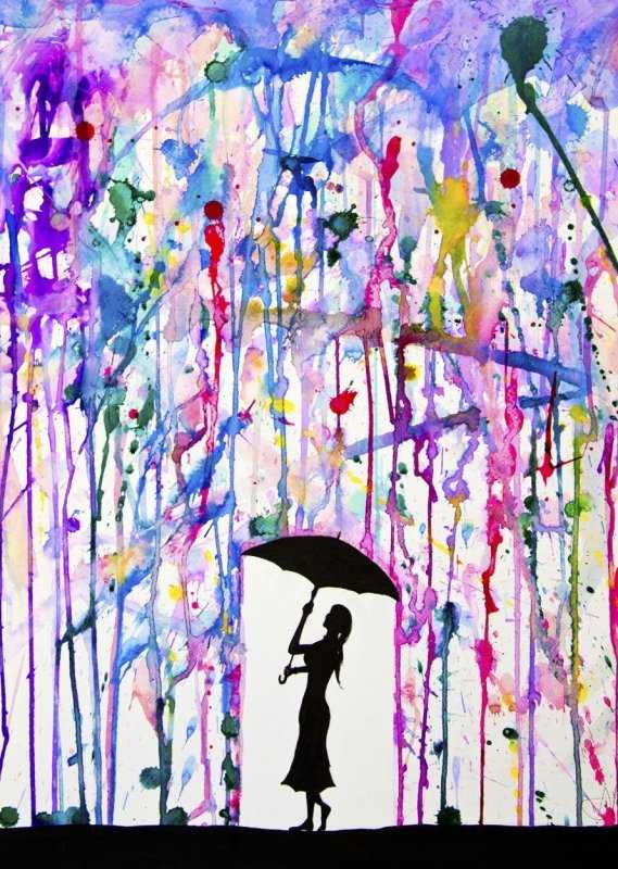 Маленькие рисунки гуашью