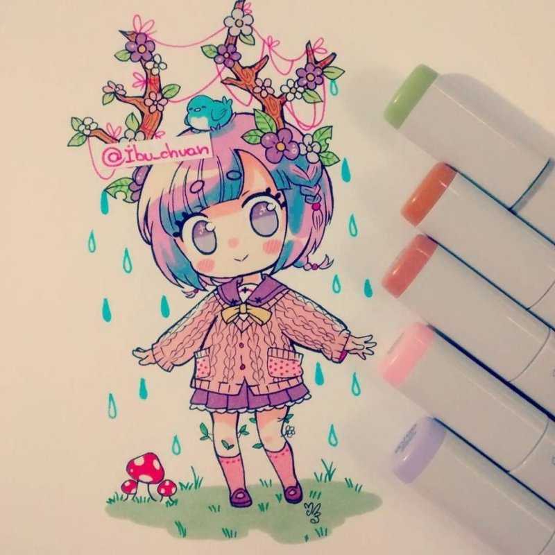 Рисунки для срисовки маркерами легкие