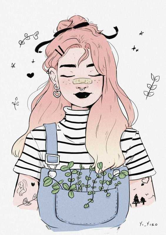 Рисунки для срисовки девушки